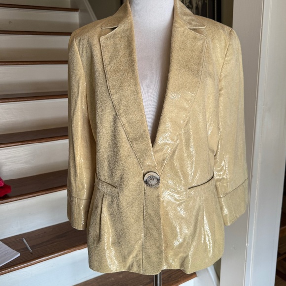 Leather Lafayette 148 New York Jacket - Vintage - Sz 6 - Picture 1 of 8